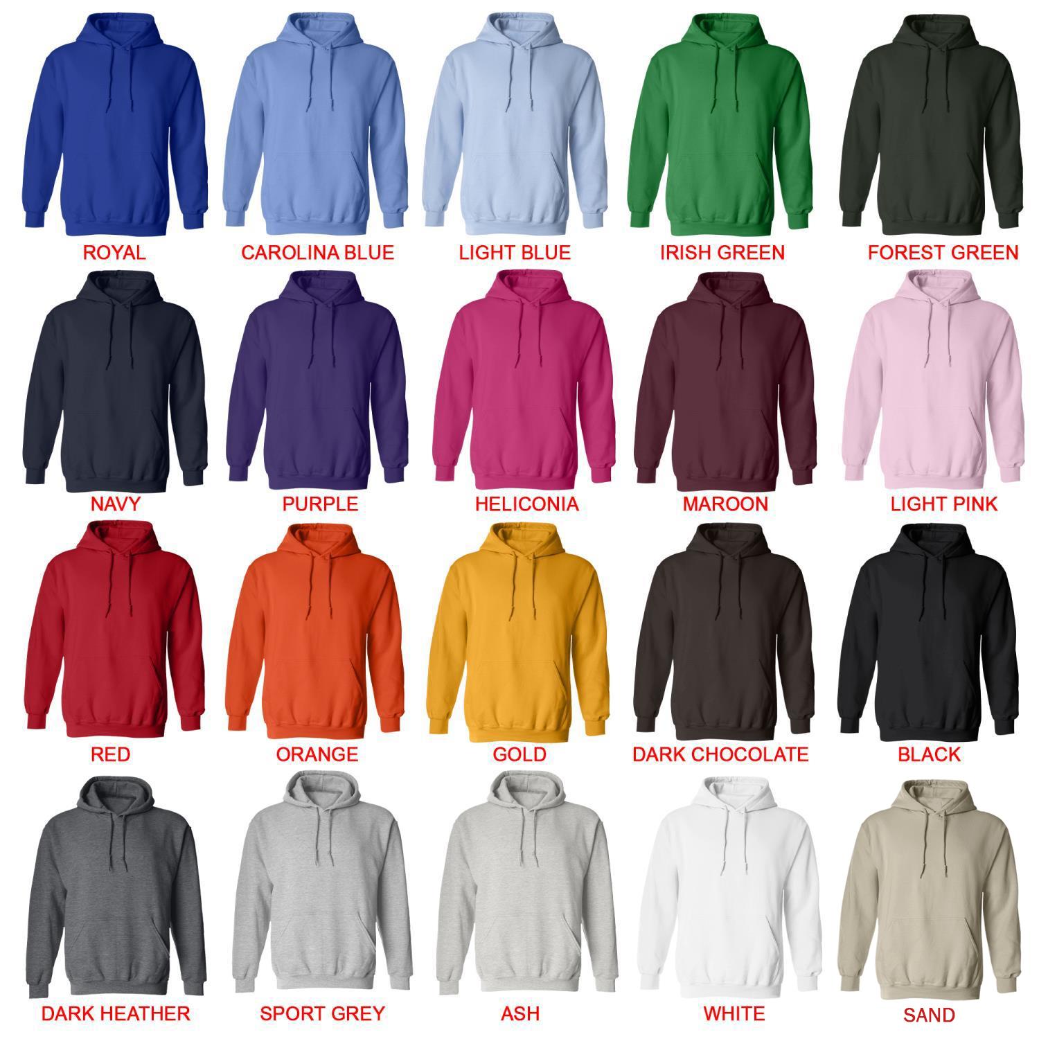 hoodie color chart - Ponyo UK Shop