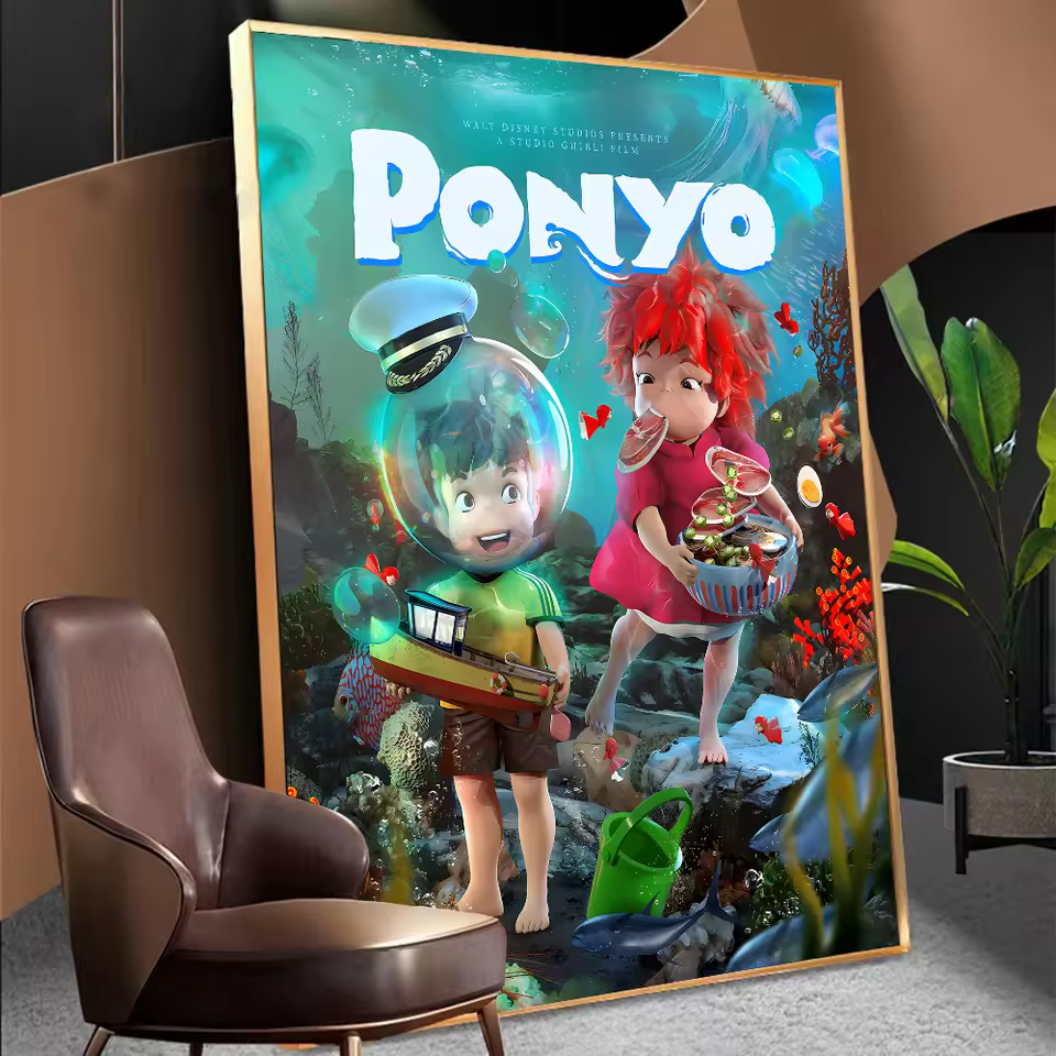 Ponyo Coastal Charm Wall Art