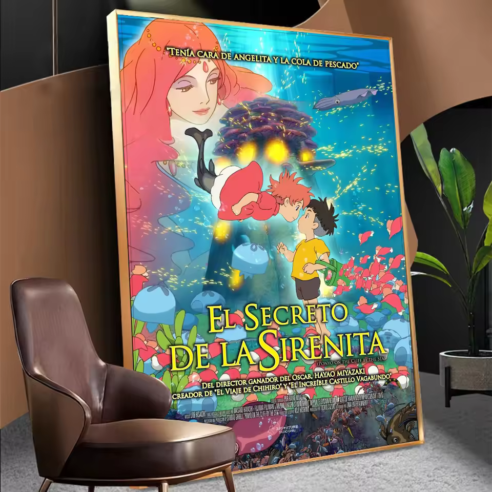 Ponyo Underwater Fantasy Wall Art