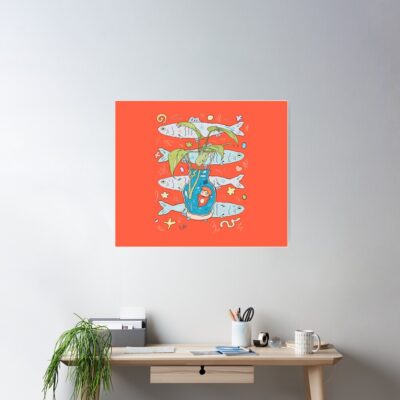 Alternative view of Timeless Vintage Print Design Ponyo Poster