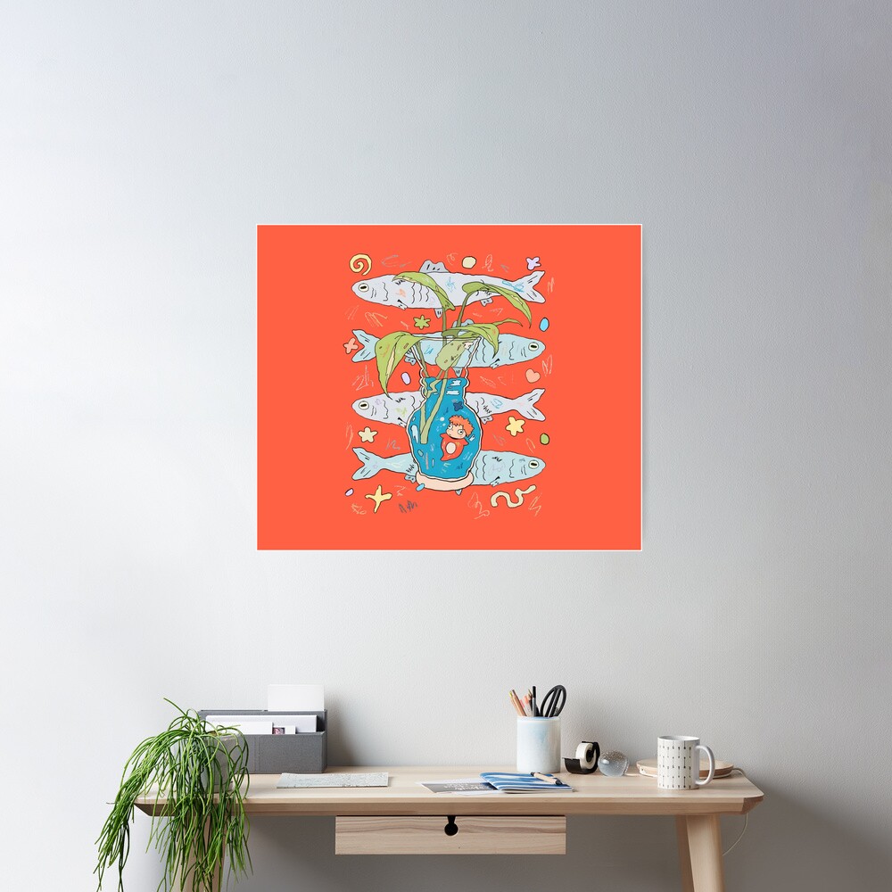 Timeless Vintage Print Design Ponyo Poster - Image 2