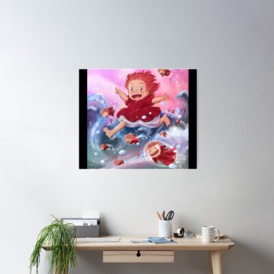 Alternative view of Classic Iconic Print Artwork Ponyo Poster