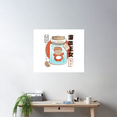 Alternative view of Exclusive Graphic Tribute Design Ponyo Poster