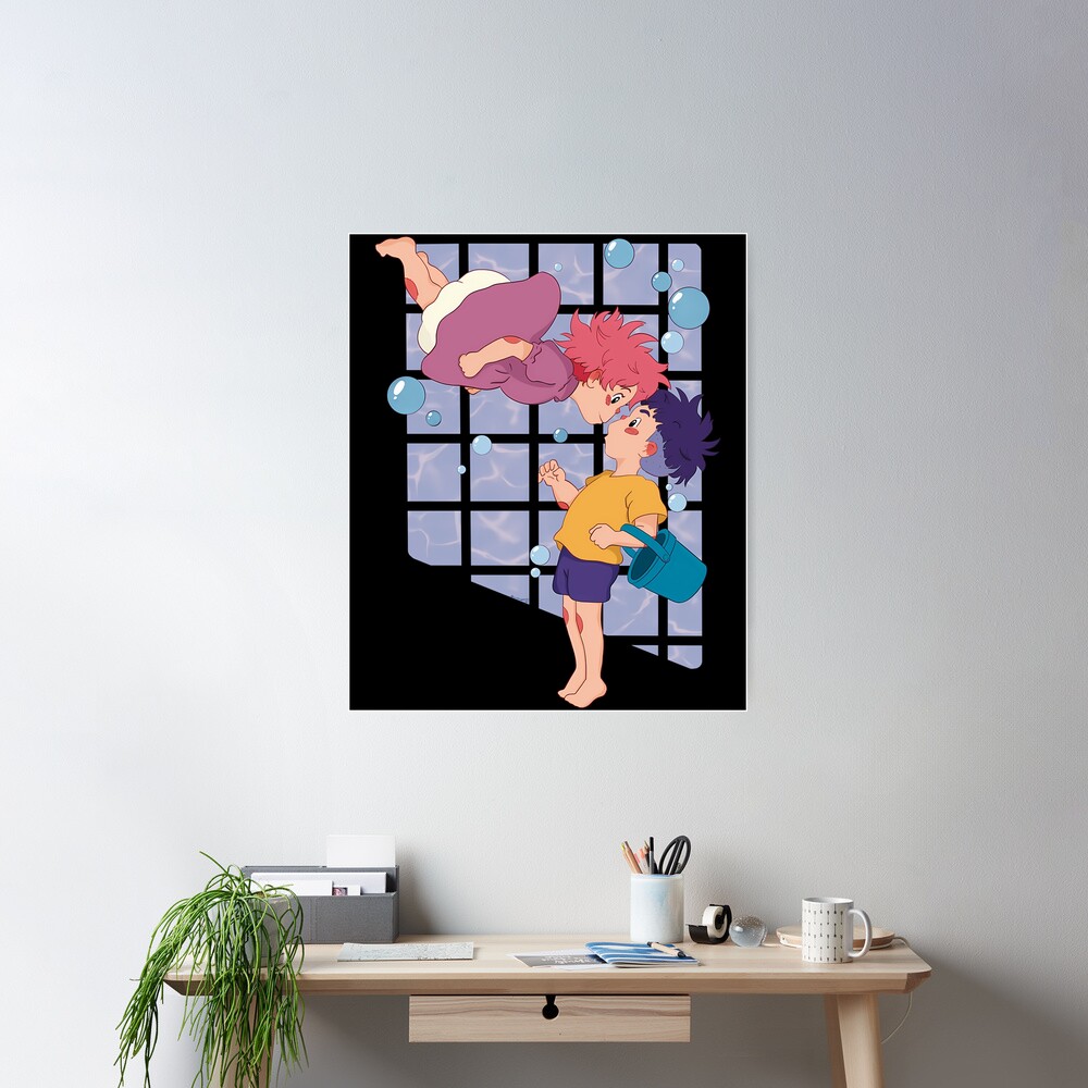 Modern Graphic Print Ponyo Poster - Image 2
