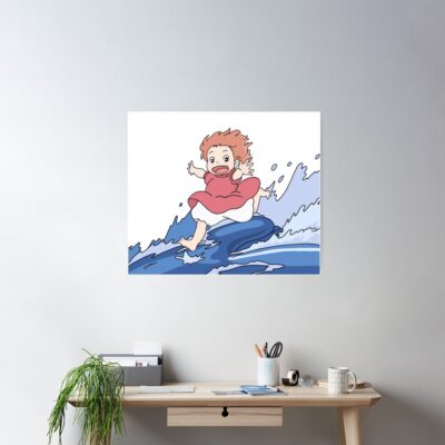 Alternative view of Authentic Retro Merchandise Style Ponyo Poster