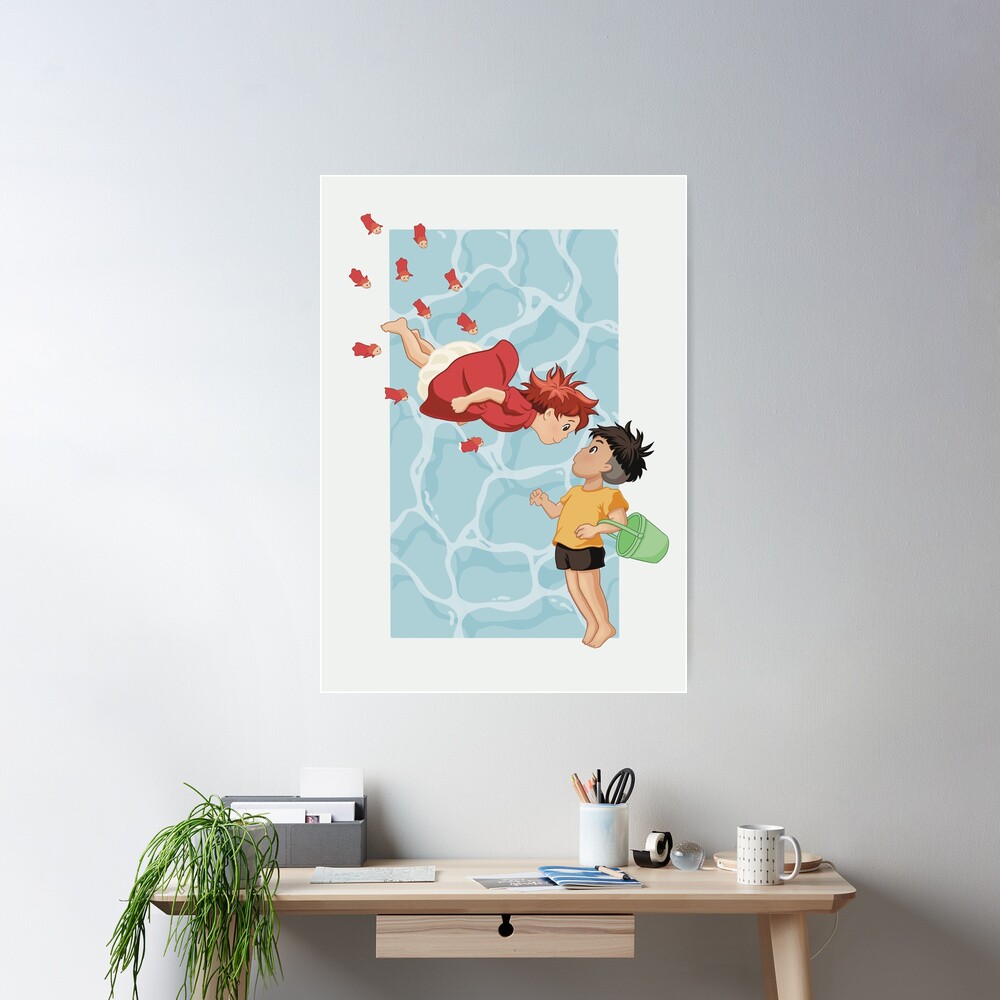 Retro Graphic Design Series Ponyo Poster - Image 2
