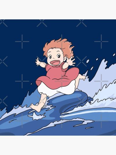 Alternative view of Ponyo Cute Character Design Throw Pillow