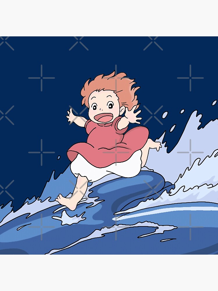 Ponyo Cute Character Design Throw Pillow - Image 2