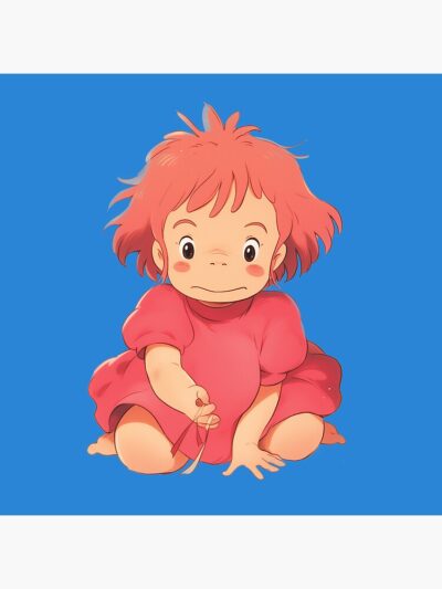 Alternative view of Ponyo Cute Throw Pillow