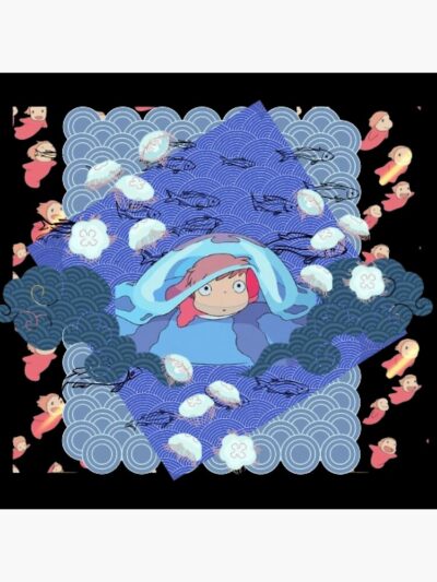 Alternative view of Ponyo Inspired  Throw Pillow