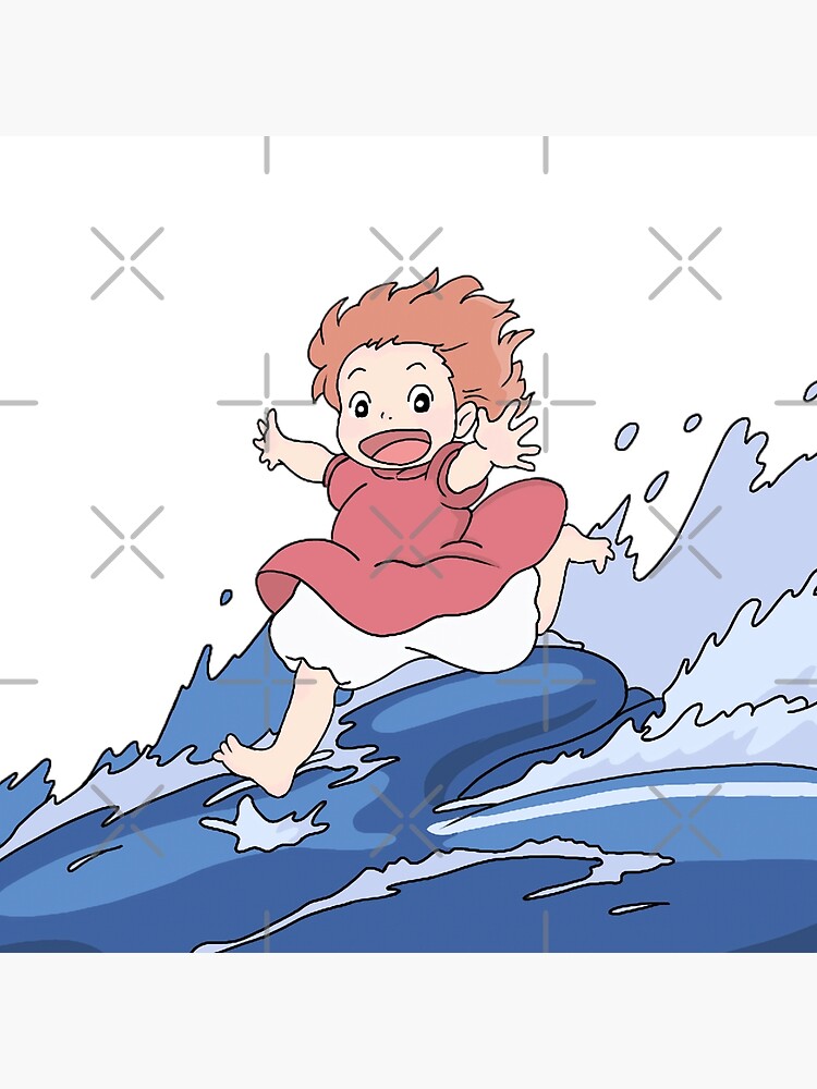 Ponyo Seaside Memories Throw Pillow - Image 2