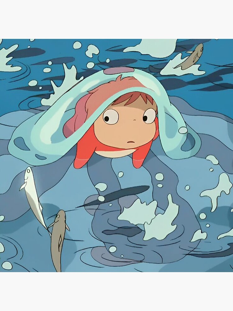 Ponyo Coastal Escape Throw Pillow - Image 2