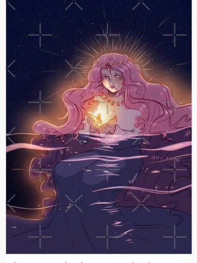 Alternative view of Retro Inspired Graphic Artwork Ponyo Shower Curtain