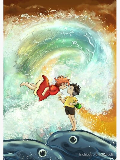Alternative view of Ponyo And The Great Wawe Tapestry
