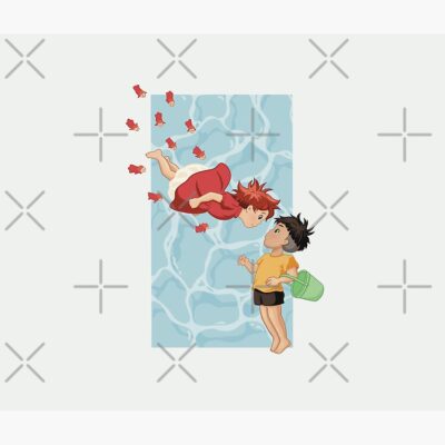 Alternative view of Retro Modern Design  Ponyo Tote Bag