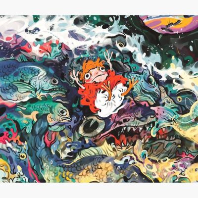 Alternative view of Retro Graphic Design Series Ponyo Tote Bag