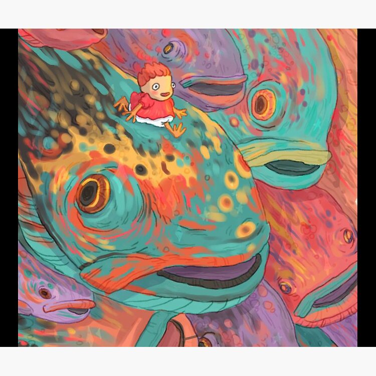 Modern Collectible Artwork Series Ponyo Tote Bag - Image 2