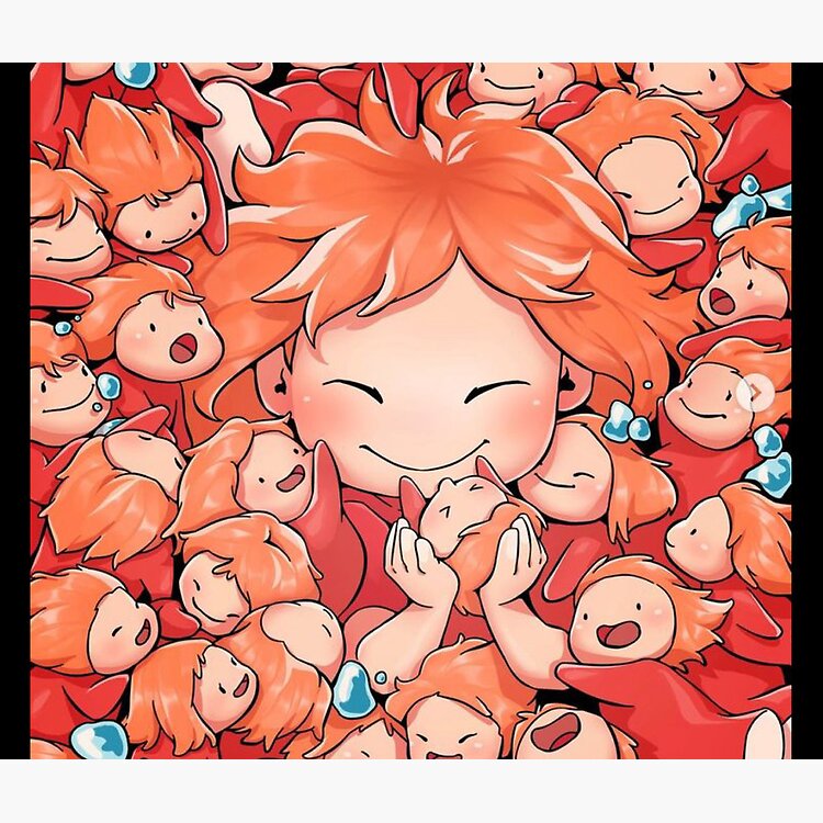 Vintage Iconic Tribute Artwork Ponyo Tote Bag - Image 2