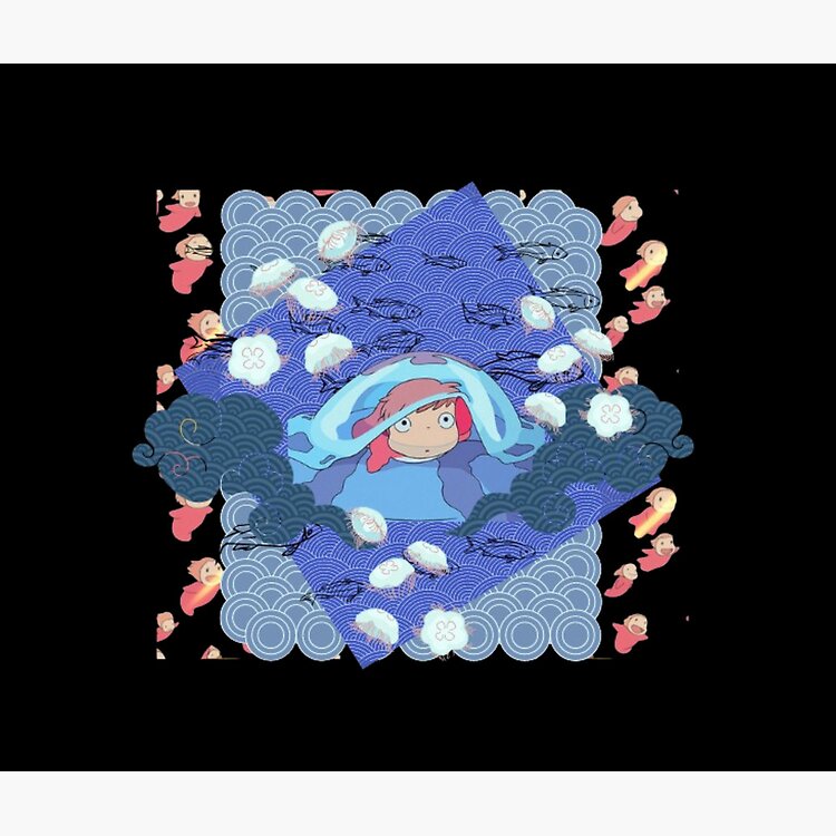 Retro Comfortable Apparel Artwork Ponyo Tote Bag - Image 2