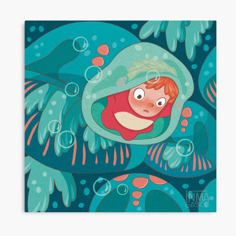 Timeless Vintage Print Design Ponyo Poster