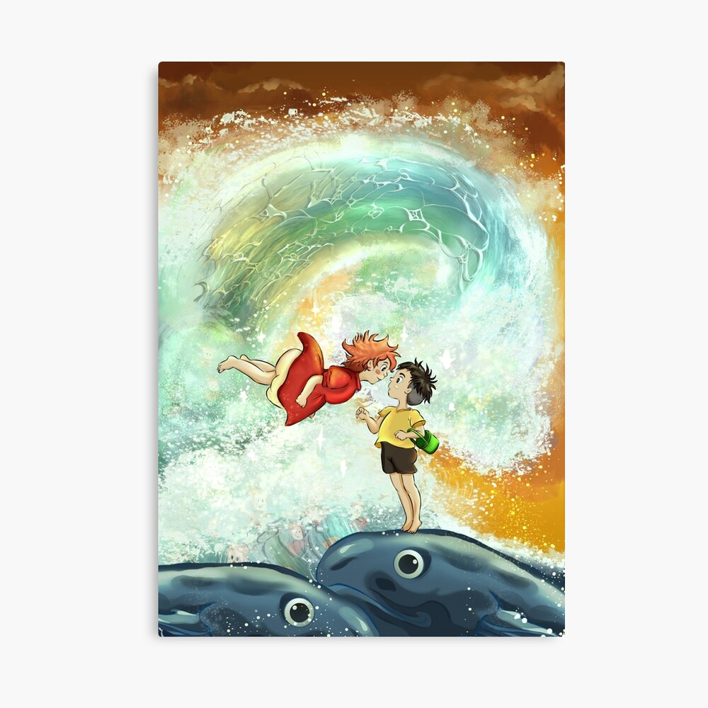 Ponyo And The Great Wawe Poster