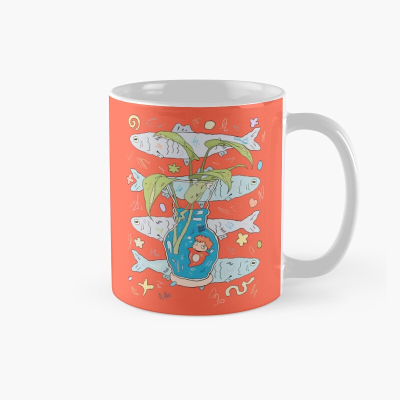 Vintage Timeless Artwork Ponyo Mug