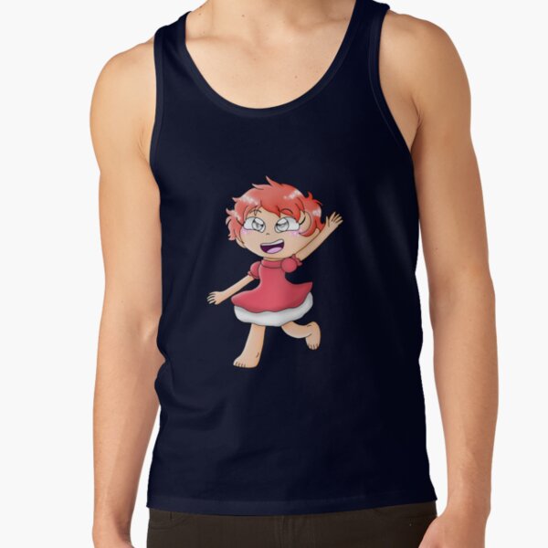 Ponyo Inspired Colorful Artwork Tank Top - Image 5