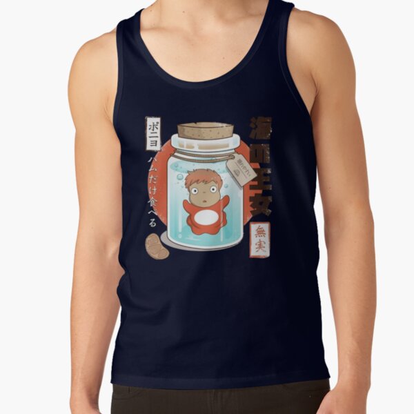 Ponyo And Sosuke Colorful Fantasy Vintage Design Tank Top - Image 5