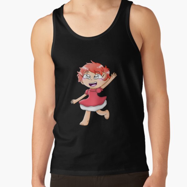 Ponyo Inspired Colorful Artwork Tank Top - Image 3