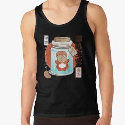 Alternative view of Ponyo And Sosuke Colorful Fantasy Vintage Design Tank Top