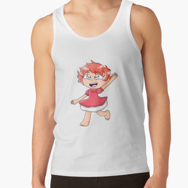 Ponyo Inspired Colorful Artwork Tank Top - Image 2