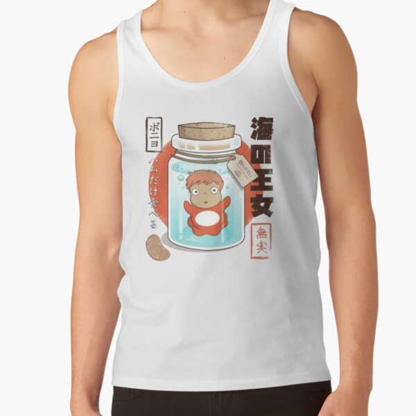 Ponyo And Sosuke Colorful Fantasy Vintage Design Tank Top