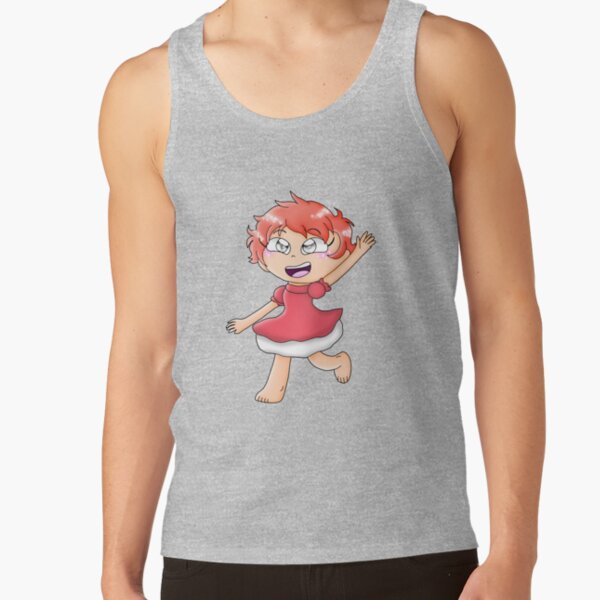 Ponyo Inspired Colorful Artwork Tank Top