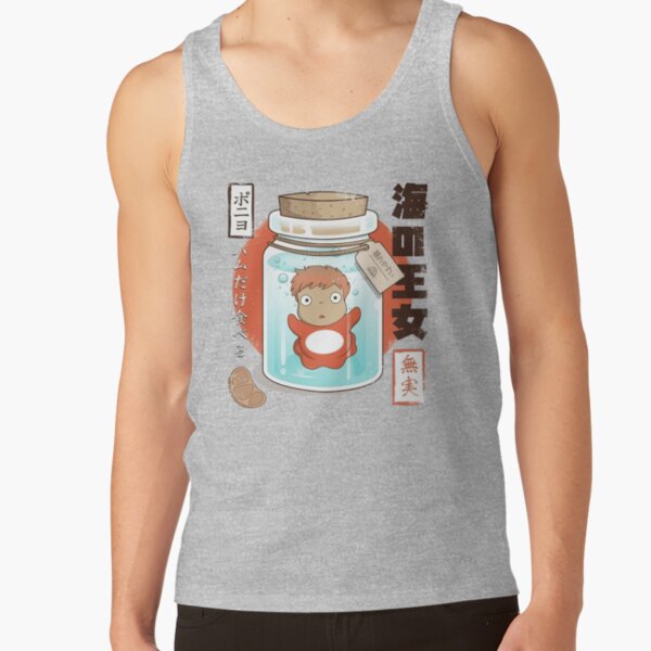 Ponyo And Sosuke Colorful Fantasy Vintage Design Tank Top - Image 3