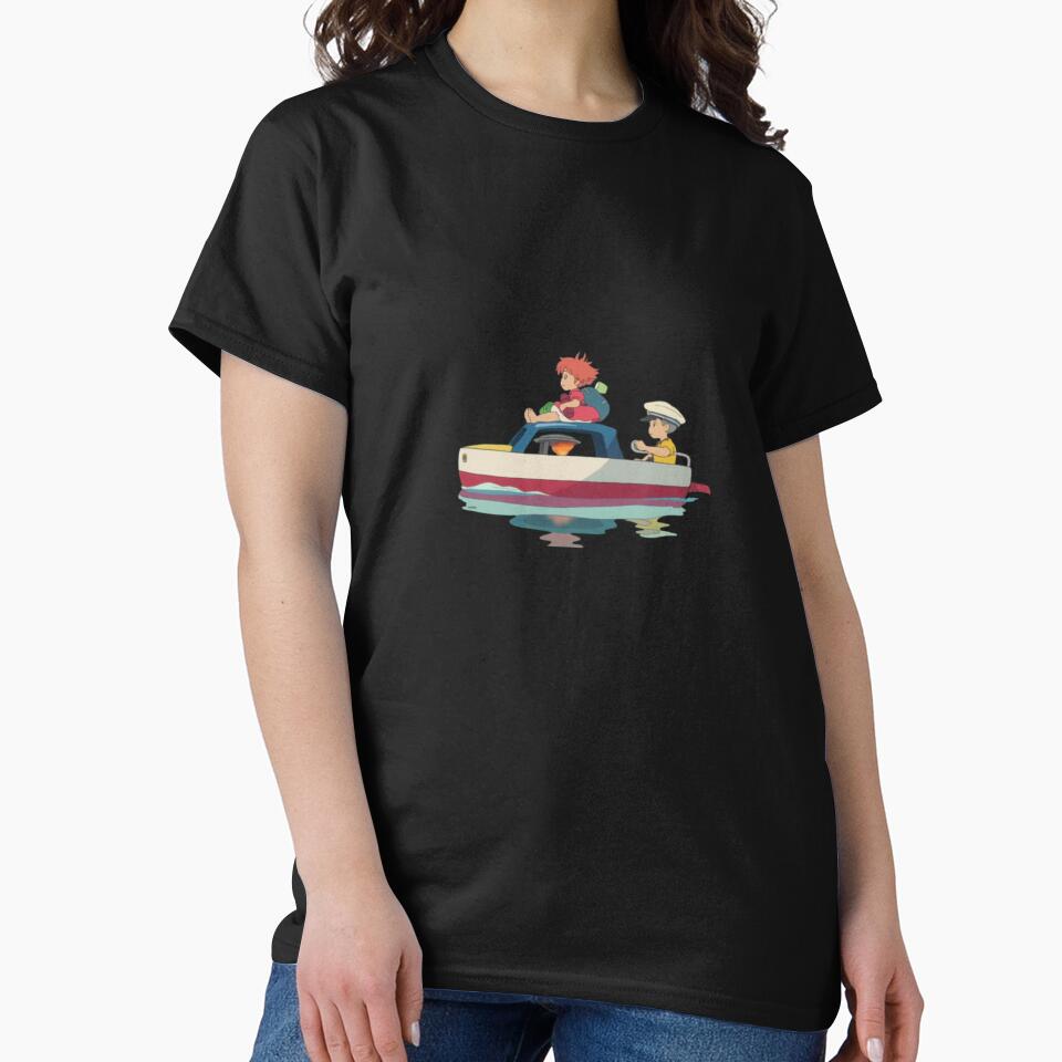 Ponyo And Sosuke Ocean Adventure Artwork T-shirt - Image 3