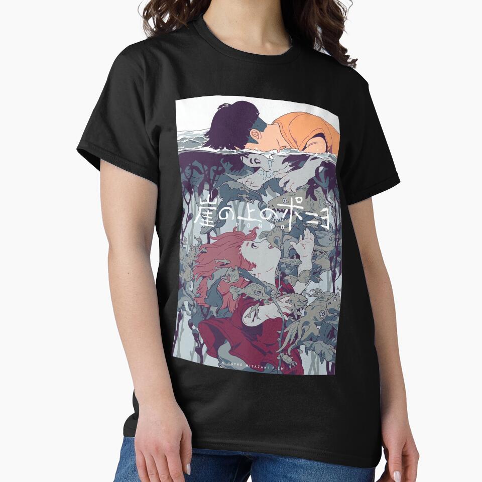 Ponyo And Sosuke Magical Friendship Design T-shirt - Image 3