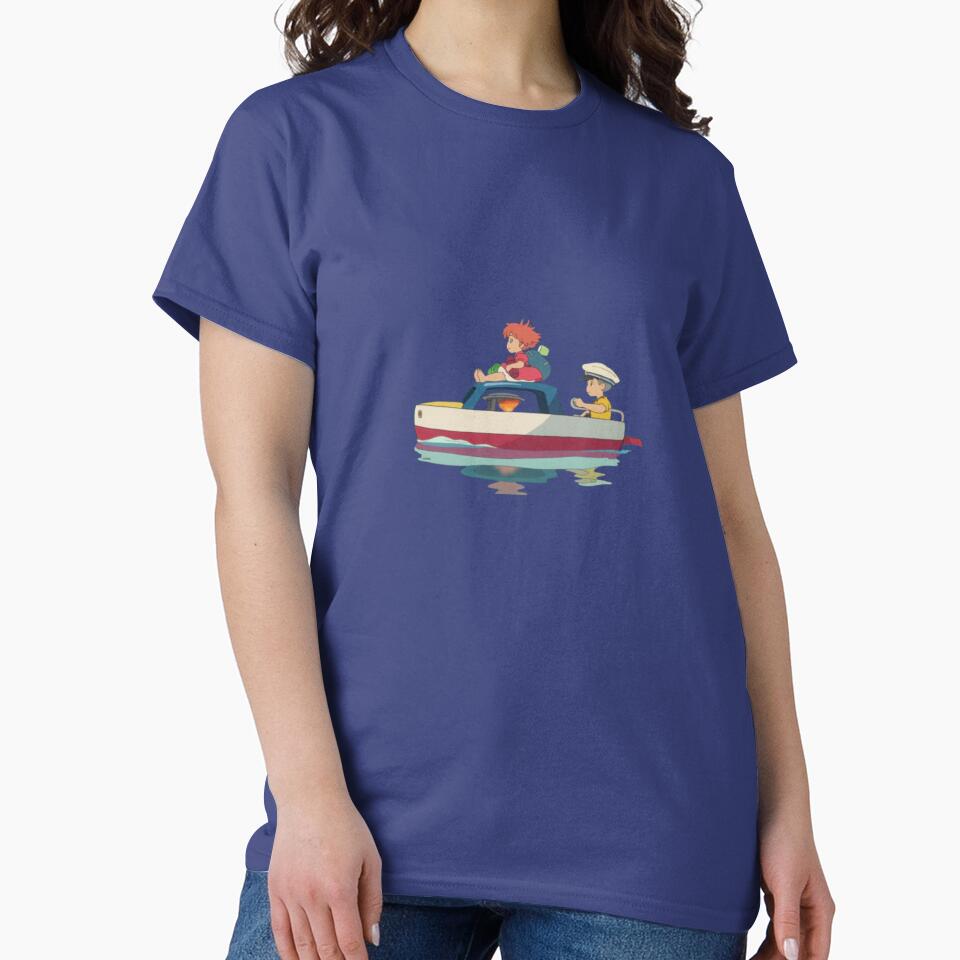 Ponyo And Sosuke Ocean Adventure Artwork T-shirt - Image 5