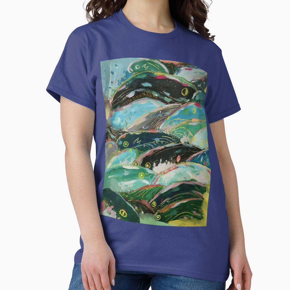 Ponyo Vintage Anime Illustration T-shirt - Image 4