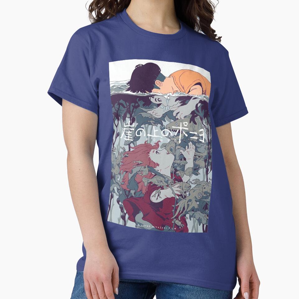 Ponyo And Sosuke Magical Friendship Design T-shirt - Image 5