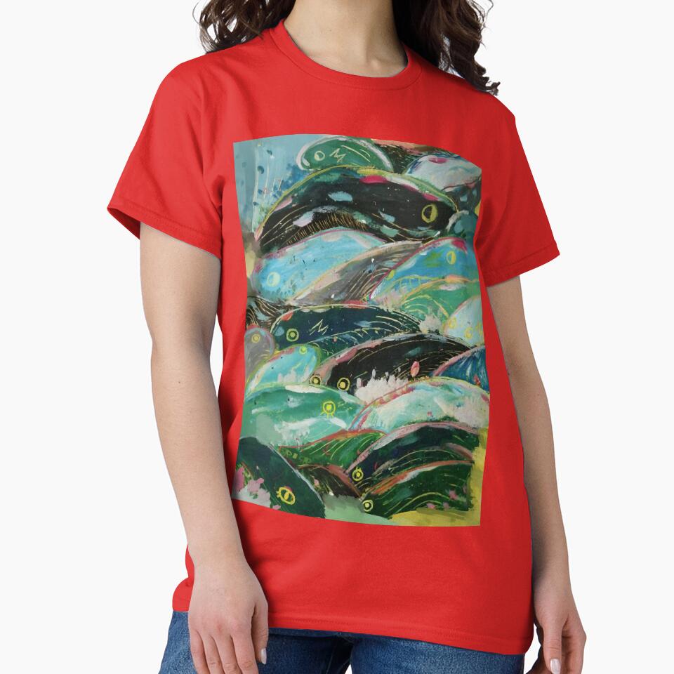 Ponyo Vintage Anime Illustration T-shirt - Image 5