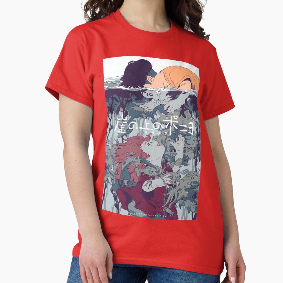 Ponyo And Sosuke Magical Friendship Design T-shirt - Image 6