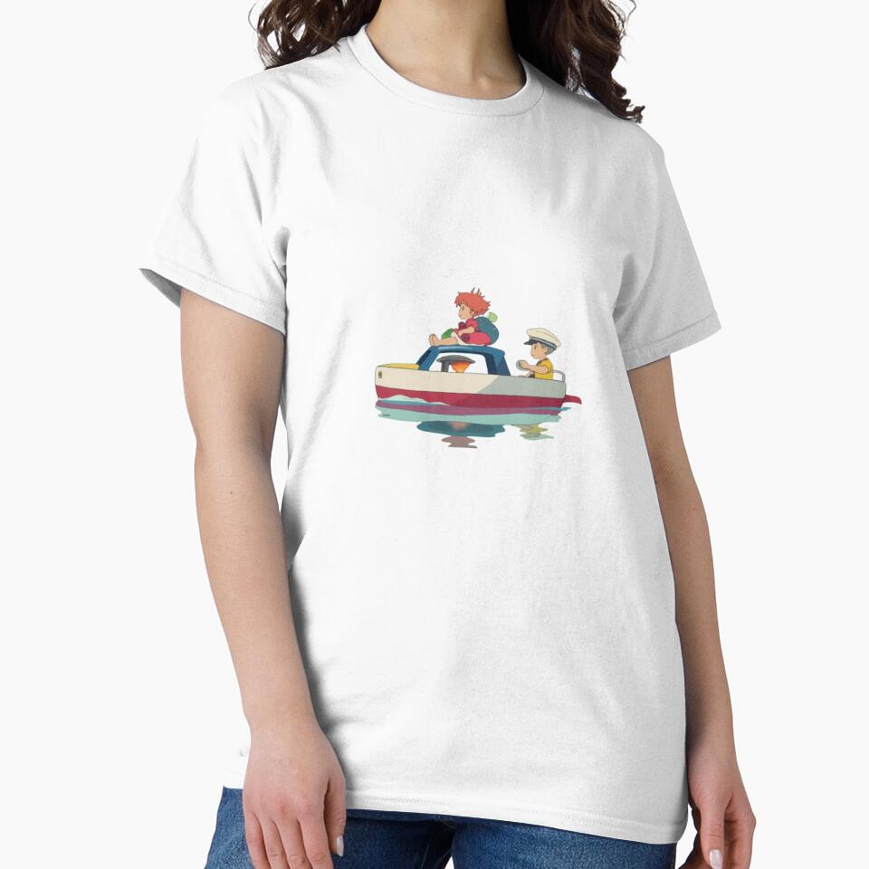 Ponyo And Sosuke Ocean Adventure Artwork T-shirt - Image 2