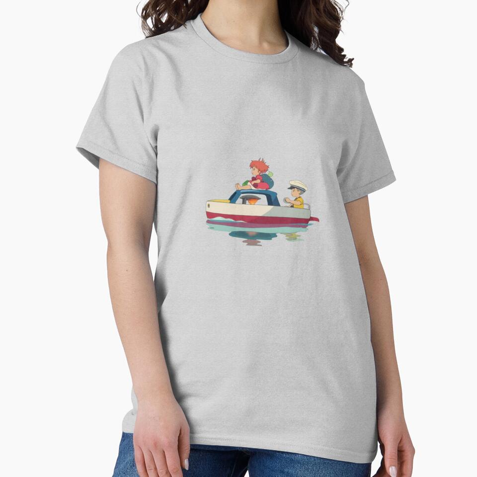 Ponyo And Sosuke Ocean Adventure Artwork T-shirt - Image 4
