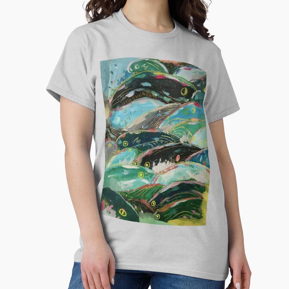 Ponyo Vintage Anime Illustration T-shirt