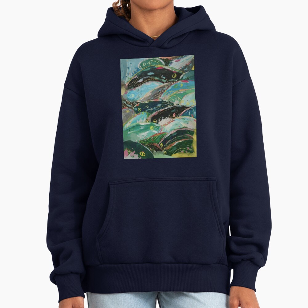 Ponyo Vintage Anime Illustration Hoodie - Image 5
