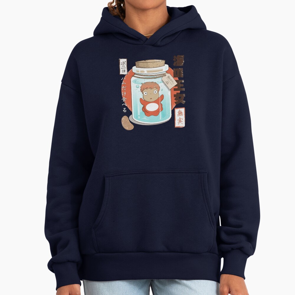 Ponyo And Sosuke Colorful Fantasy Vintage Design Hoodie - Image 5