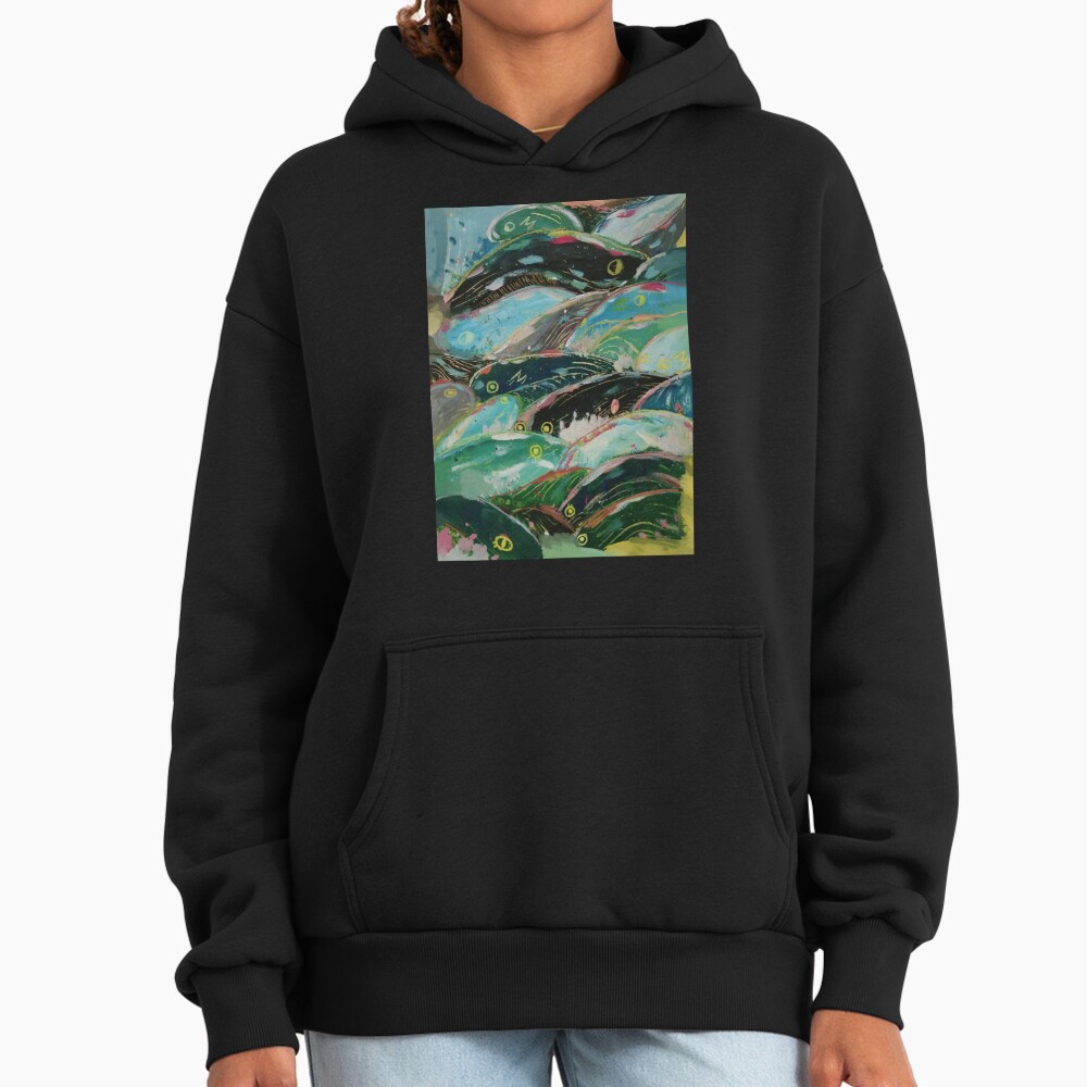 Ponyo Vintage Anime Illustration Hoodie - Image 3