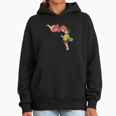 Alternative view of Ponyo And Sosuke Duo Hoodie