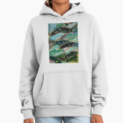 Alternative view of Ponyo Vintage Anime Illustration  Hoodie