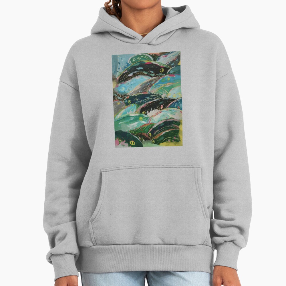 Ponyo Vintage Anime Illustration Hoodie - Image 4